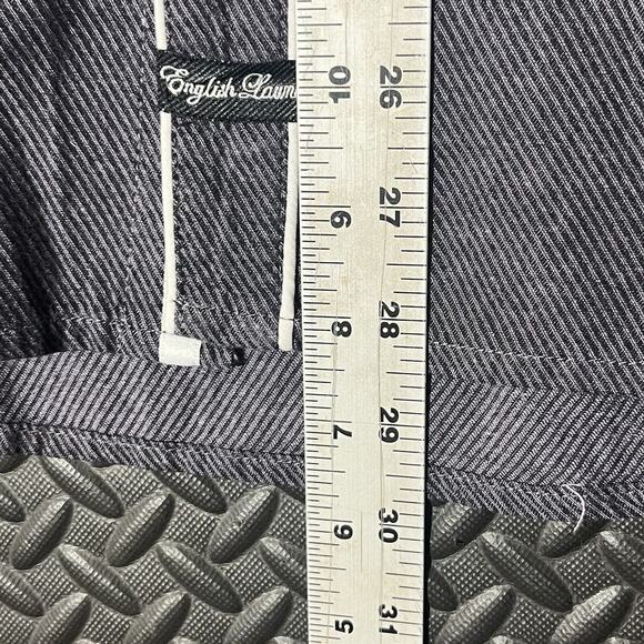 English Laundry Grey white lined Button Down Shirt 100% Cotton Mens Size XL - Picture 8 of 8